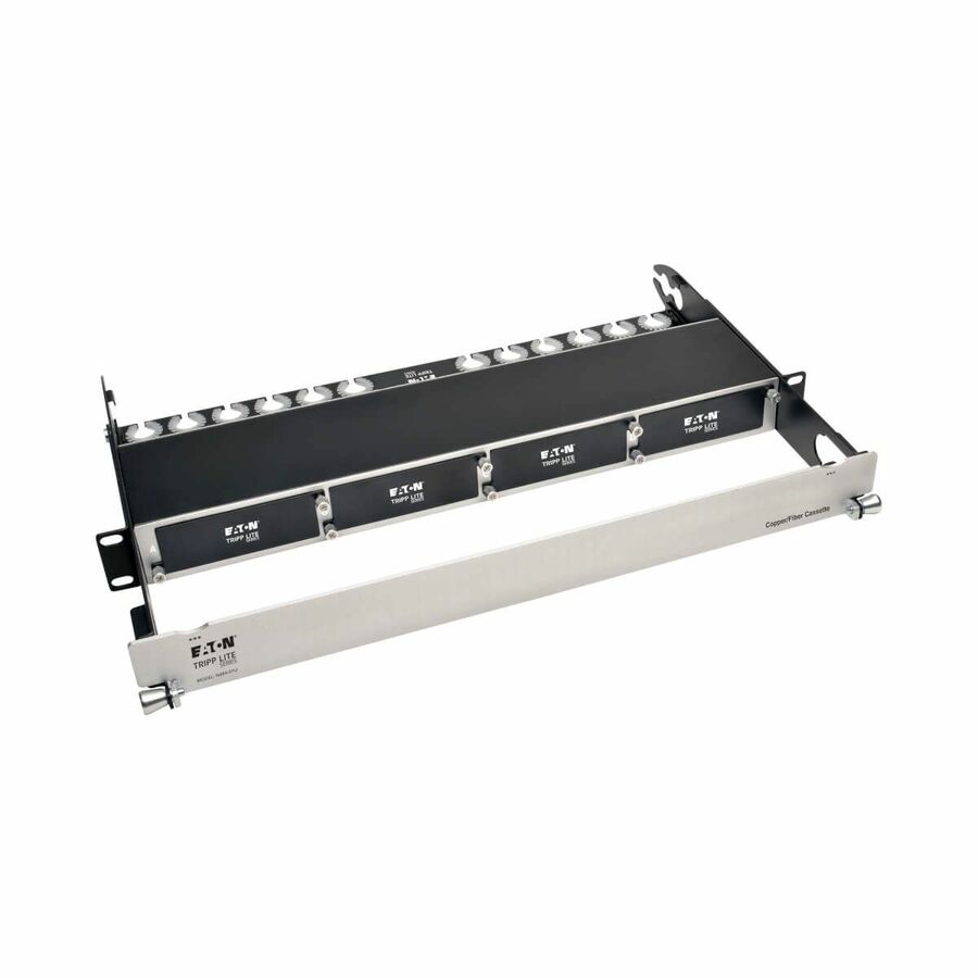 Tripp Lite by Eaton High Density Copper Fiber Enclosure Panel 4-Cassette Capacity 1U