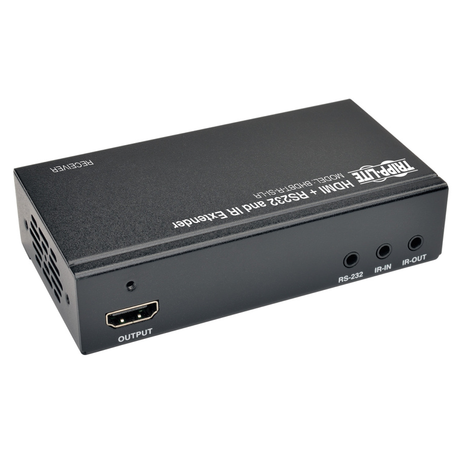 Tripp Lite by Eaton HDBaseT HDMI over Cat5e/6/6a Extender Receiver Serial and IR 4K x 2K 30 Hz UHD / 1080p 60 Hz Up to 328 ft. (100 m) TAA