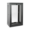 Eaton Tripp Lite Series SmartRack 21U Low-Profile Switch-Depth Wall-Mount Half-Height Rack Enclosure, Clear Acrylic Window