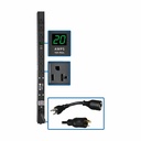 Tripp Lite by Eaton PDU 2kW Single-Phase Local Metered PDU 100-127V Outlets (6 5-15/20R) L5-20P/5-20P adapter 0U Vertical 24-in.