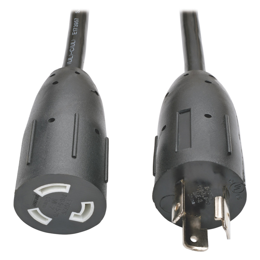 Tripp Lite by Eaton Power Extension Cord NEMA L5-20P to NEMA L5-20R- Heavy-Duty 20A 125V 12 AWG 6 ft. (1.83 m) Black Locking Connectors
