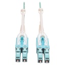 Eaton Tripp Lite Series 10Gb/40Gb/100Gb Duplex Multimode 50/125 OM3 LSZH Fiber Patch Cable with Push/Pull Tab Connectors (LC/LC), Aqua, 1M (3.3 ft.)