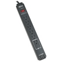 Eaton Tripp Lite Series Protect It! 6-Outlet Surge Protector, 6 ft. (1.83 m) Cord, 990 Joules, 2 x USB Charging ports (2.1A), Black Housing, TAA