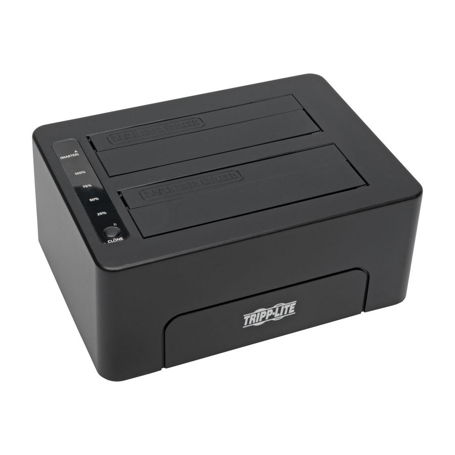 Tripp Lite by Eaton USB 3.0 SuperSpeed to Dual SATA External Hard Drive Docking Station with Cloning for 2.5 in./3.5 in. HDD