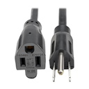 Eaton Tripp Lite Series Power Extension Cord, NEMA 5-15P to NEMA 5-15R - 13A, 120V, 16 AWG, 3 ft. (0.91 m), Black