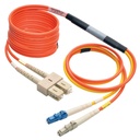 Eaton Tripp Lite Series Fiber Optic Mode Conditioning Patch Cable (LC Mode Conditioning to SC), 2M (6 ft.)