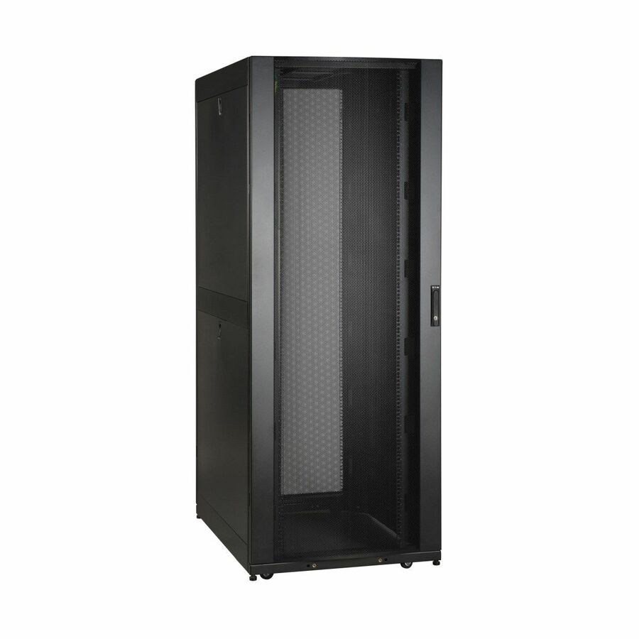 Eaton Tripp Lite Series SmartRack 45U Wide Standard-Depth Rack Enclosure Cabinet - Doors & Side Panels Included, Shock Pallet Packaging