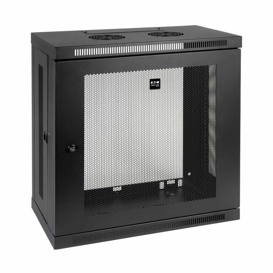Tripp Lite by Eaton SmartRack 12U Low-Profile Patch-Depth Wall-Mount Small Rack Enclosure
