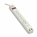 Tripp Lite by Eaton Protect It! 6-Outlet Surge Protector 6 ft. (1.83 m) Cord 990 Joules 2 x USB Charging ports (2.1A) Gray Housing