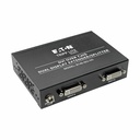 Tripp Lite by Eaton 2-Port DVI over Cat5/6 Splitter/Extender Box-Style Transmitter for Video Dual-Display DVI-D 200 ft. (60 m) TAA