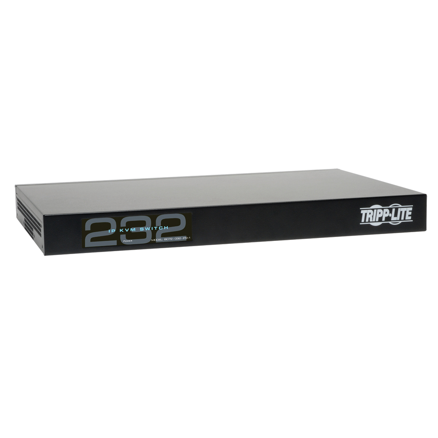 Tripp Lite by Eaton NetCommander 32-Port Cat5 KVM over IP Switch - 2 Remote + 1 Local User 1U Rack-Mount