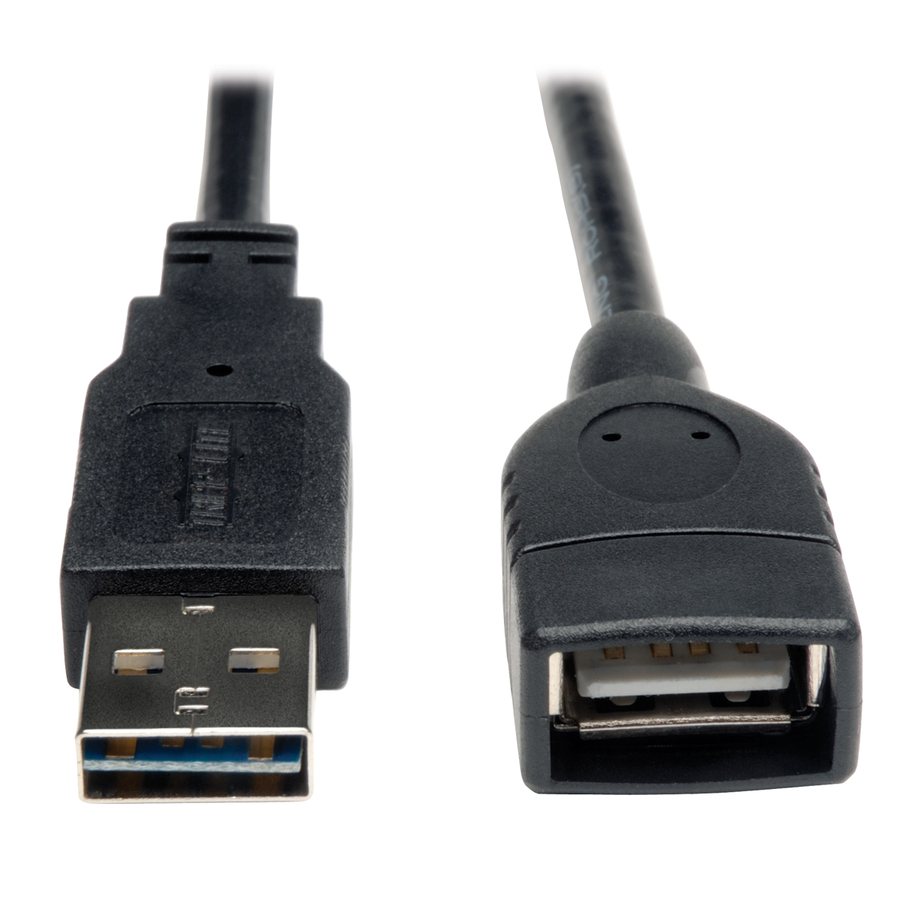 Eaton Tripp Lite Series Universal Reversible USB 2.0 Extension Cable (Reversible A to A M/F), 1 ft. (0.31 m)
