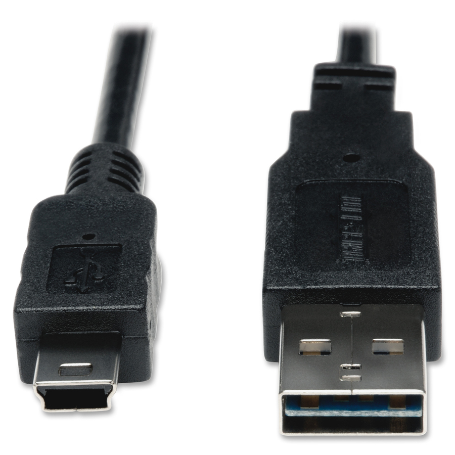 Eaton Tripp Lite Series Universal Reversible USB 2.0 Cable (Reversible A to 5Pin Mini B M/M), 6 ft. (1.83 m)