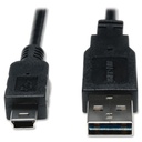 Eaton Tripp Lite Series Universal Reversible USB 2.0 Cable (Reversible A to 5Pin Mini B M/M), 6 ft. (1.83 m)