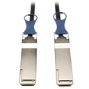 Eaton Tripp Lite Series QSFP+ to QSFP+ 40Gb Passive DAC Copper Infiniband Cable, QSFP-H40G-CU2M Compatible, Black, 2M (6.56 ft.)