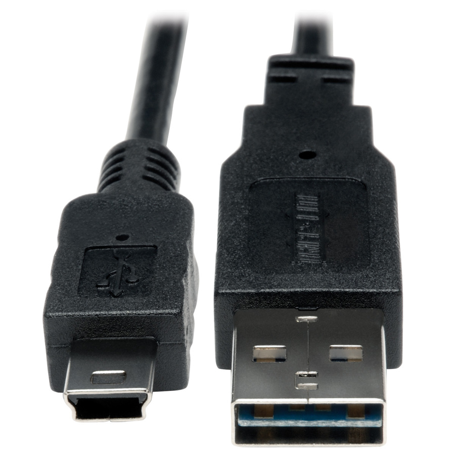 Eaton Tripp Lite Series Universal Reversible USB 2.0 Cable (Reversible A to 5Pin Mini B M/M), 6-in. (15.24 cm)