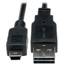 Eaton Tripp Lite Series Universal Reversible USB 2.0 Cable (Reversible A to 5Pin Mini B M/M), 6-in. (15.24 cm)