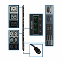 Tripp Lite by Eaton PDU 12.6kW 3-Phase Local Metered PDU 208V Outlets (36 C13 & 9 C19) Hubbell 50A CS8365C 6 ft. (1.83 m) Cord 0U Vertical TAA