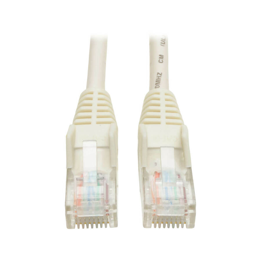 Tripp Lite by Eaton Cat5e 350 MHz Snagless Molded (UTP) Ethernet Cable (RJ45 M/M) PoE - White 7 ft. (2.13 m)