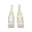 Tripp Lite by Eaton Cat5e 350 MHz Snagless Molded (UTP) Ethernet Cable (RJ45 M/M) PoE - White 7 ft. (2.13 m)