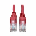 Eaton Tripp Lite Series Cat5e 350 MHz Snagless Molded (UTP) Ethernet Cable (RJ45 M/M), PoE - Red, 7 ft. (2.13 m)