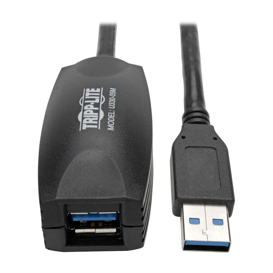Eaton Tripp Lite Series USB 3.0 SuperSpeed Active Extension Repeater Cable (A M/F), 5M (16.4 ft.)