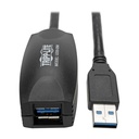 Eaton Tripp Lite Series USB 3.0 SuperSpeed Active Extension Repeater Cable (A M/F), 5M (16.4 ft.)