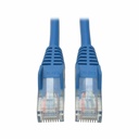 Eaton Tripp Lite Series Cat5e 350 MHz Snagless Molded (UTP) Ethernet Cable (RJ45 M/M), PoE - Blue, 30 ft. (9.14 m)