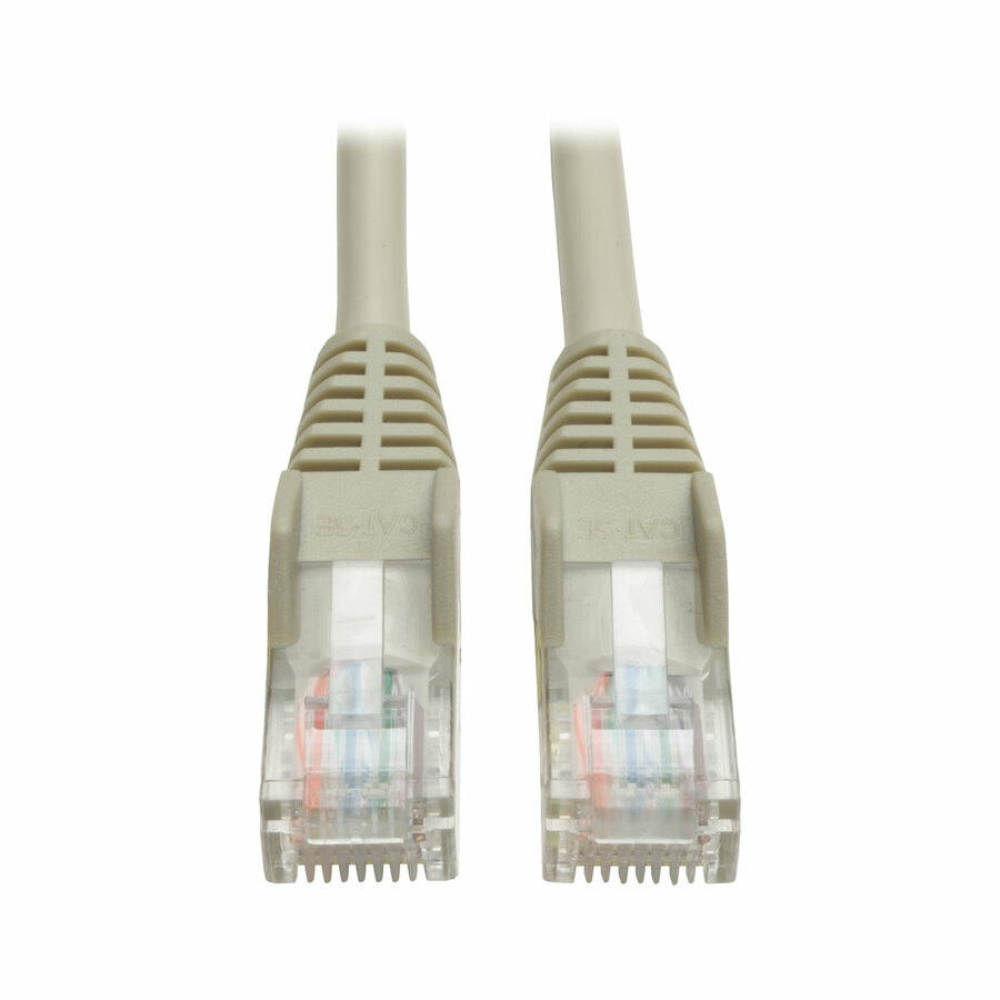 Eaton Tripp Lite Series Cat5e 350 MHz Snagless Molded (UTP) Ethernet Cable (RJ45 M/M), PoE - Gray, 20 ft. (6.09 m)
