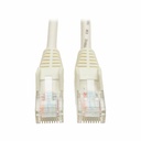 Eaton Tripp Lite Series Cat5e 350 MHz Snagless Molded (UTP) Ethernet Cable (RJ45 M/M), PoE - White, 25 ft. (7.62 m)