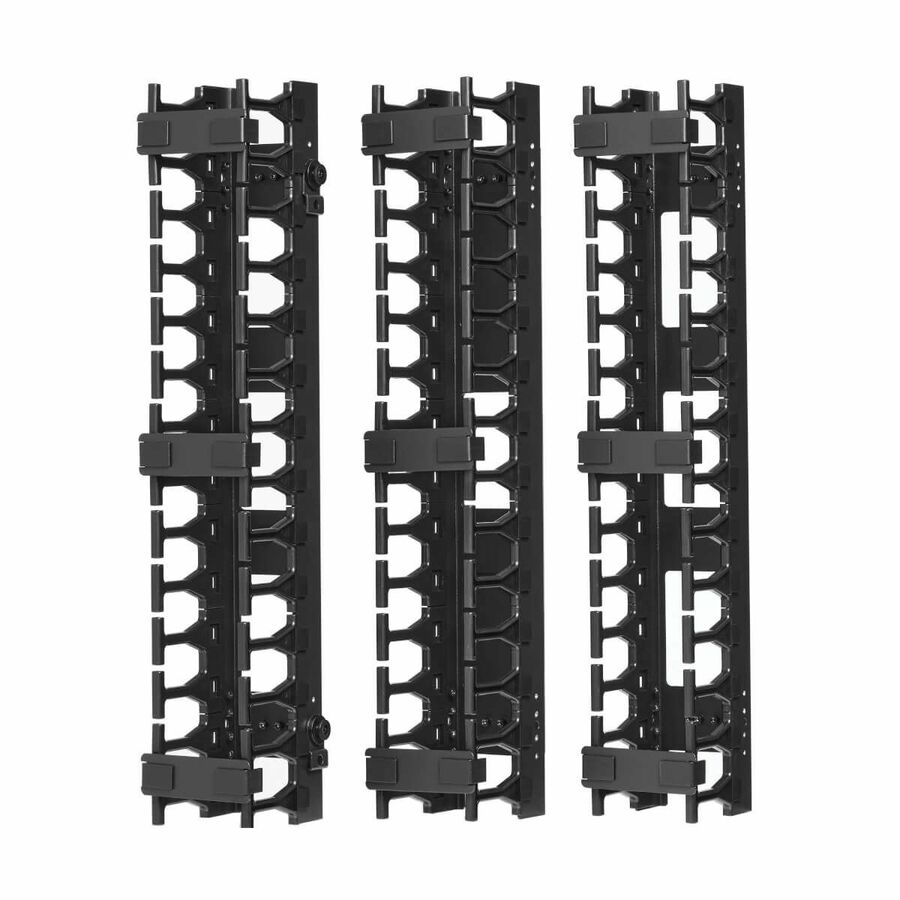 Tripp Lite by Eaton SmartRack 3-in. (7.62 cm) Wide High Capacity Vertical Cable Manager - Double finger duct