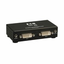Tripp Lite by Eaton 2-Port DVI Splitter with Audio and Signal Booster Single-Link 1920x1200 at 60Hz/1080p (DVI F/2xF) TAA