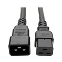 Eaton Tripp Lite Series Power Extension Cord/Splitter, 2 x C19 to C20 Y Splitter - Heavy-Duty, 20A, 250V, 12 AWG, 6 ft. (1.83 m), Black