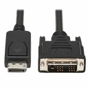 Eaton Tripp Lite Series DisplayPort to DVI Adapter Cable (DP with Latches to DVI-D Single Link M/M), 10 ft. (3.1 m)