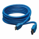 Eaton Tripp Lite Series USB 3.0 SuperSpeed Device Cable (A to Micro-B M/M), Blue, 6 ft. (1.83 m)