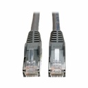 Tripp Lite by Eaton Cat6 Gigabit Snagless Molded Plenum-Rated (UTP) Ethernet Cable (RJ45 M/M) PoE Gray 50 ft. (15.24 m)