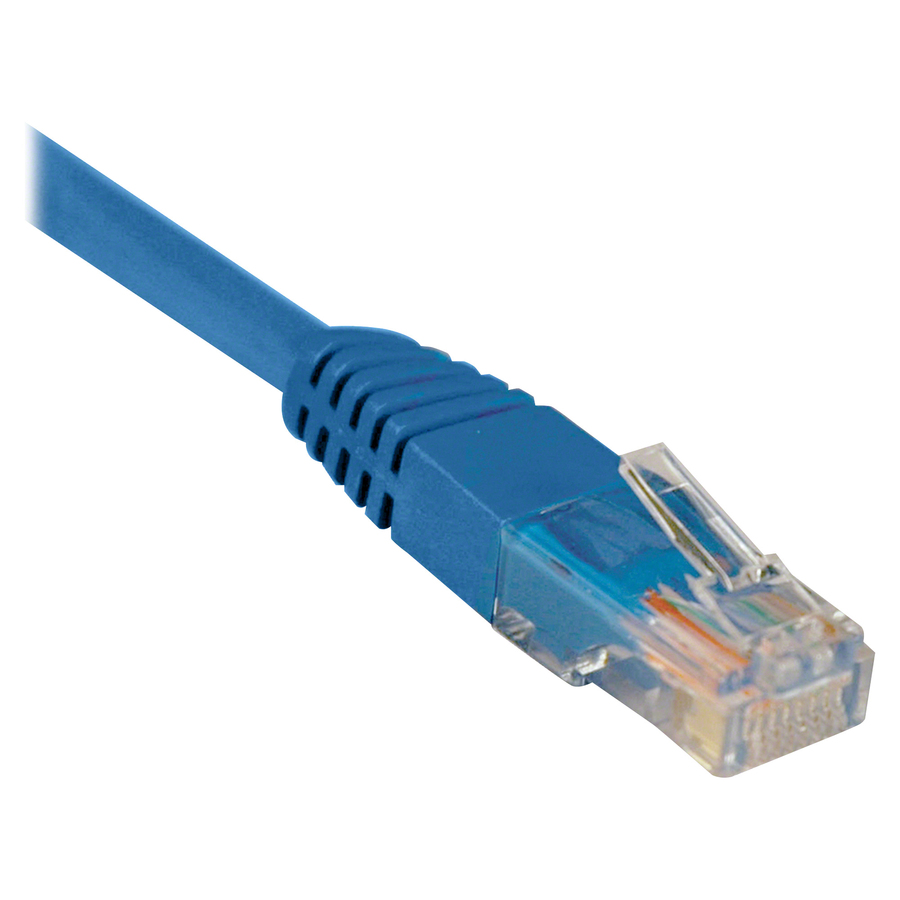 Eaton Tripp Lite Series Cat5e 350 MHz Molded (UTP) Ethernet Cable (RJ45 M/M), PoE - Blue, 100 ft. (30.5 m)