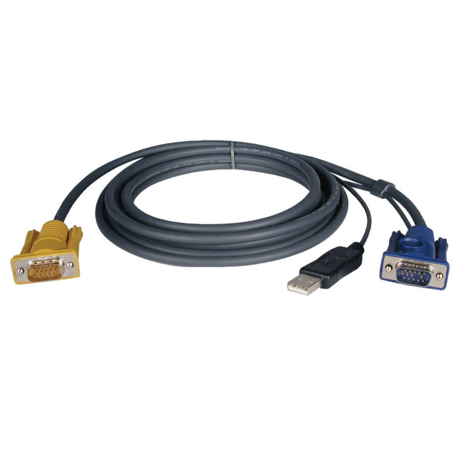 Tripp Lite by Eaton USB (2-in-1) Cable Kit for NetDirector KVM Switch B020-Series and KVM B022-Series 19 ft. (5.79 m)