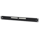 Tripp Lite by Eaton 12-Port 1U Rack-Mount Cat5e 110 Patch Panel 568B RJ45 Ethernet TAA