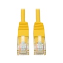 Eaton Tripp Lite Series Cat5e 350 MHz Molded (UTP) Ethernet Cable (RJ45 M/M), PoE - Yellow, 10 ft. (3.05 m)