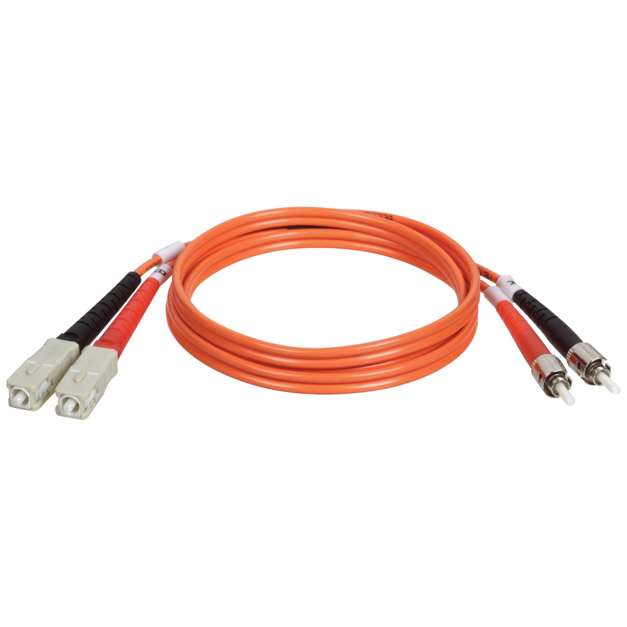 Tripp Lite by Eaton 2M Duplex Multimode 62.5/125 Fiber Optic Patch Cable SC/ST 6' 6ft 2 Meter