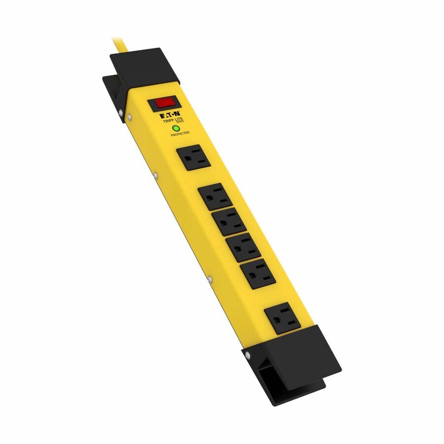 Eaton Tripp Lite Series Protect It! 6-Outlet Industrial Safety Surge Protector, 15 ft. Cord, 2700 Joules, Cord Wrap, Hang Holes