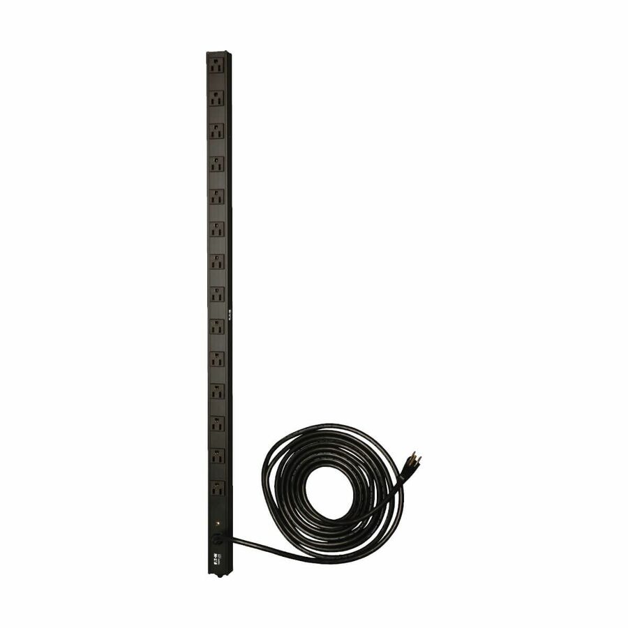 Tripp Lite by Eaton PDU 1.4kW Single-Phase 120V Basic PDU 14 NEMA 5-15R Outlets NEMA 5-15P Input 15 ft. (4.57 m) Cord 0U Vertical