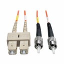 Tripp Lite by Eaton 5M Duplex Multimode 50/125 Fiber Optic Patch Cable SC/ST 16' 16ft 5 Meter