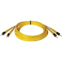 Tripp Lite by Eaton 5M Duplex Singlemode 9/125 Fiber Optic Patch Cable ST/ST 16' 16ft 5 Meter