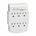 Eaton Tripp Lite Series Protect It! 6-Outlet Low-Profile Surge Protector, Direct Plug-In, 750 Joules, Diagnostic LED