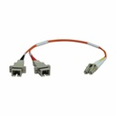 Eaton Tripp Lite Series Duplex Multimode 50/125 Fiber Adapter (LC-SC M/F) 1 ft. (0.31 m)