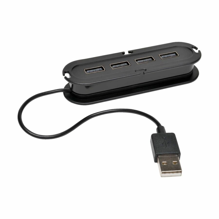 Eaton Tripp Lite Series 4-Port USB 2.0 Ultra-Mini Compact Hub with Power Adapter