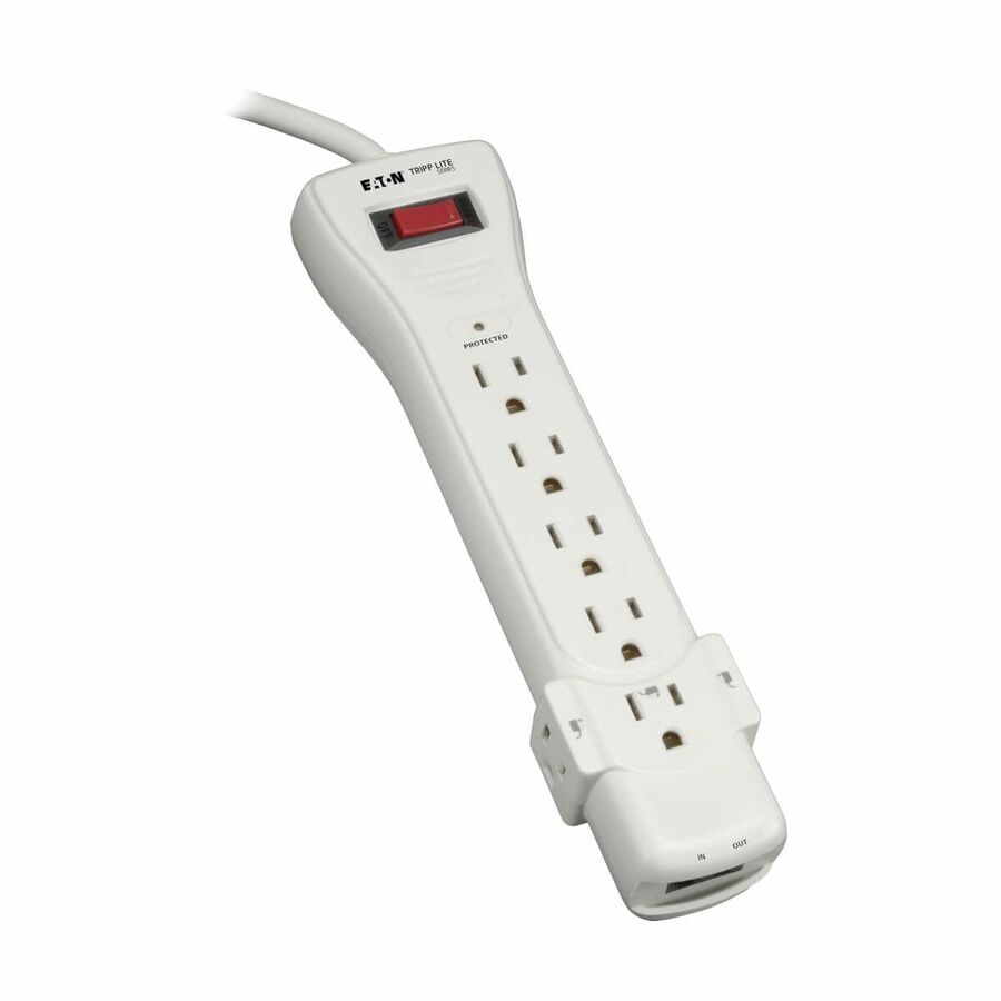 Tripp Lite by Eaton Protect It! 7-Outlet Surge Protector 12 ft. (3.66 m) Cord 1080 Joules Fax/Modem Protection RJ11