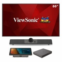 ViewSonic CDE8630-MTR - TeamJoin Microsoft Teams Room Bundle 86 Inch 4K Display, Mini-PC, 10.1 Inch Touch Console